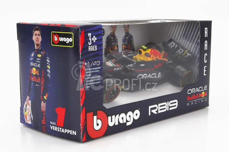 Bburago Red bull F1 Rb19 Team Oracle Red Bull Racing N 11 1:43, tmavě modrá