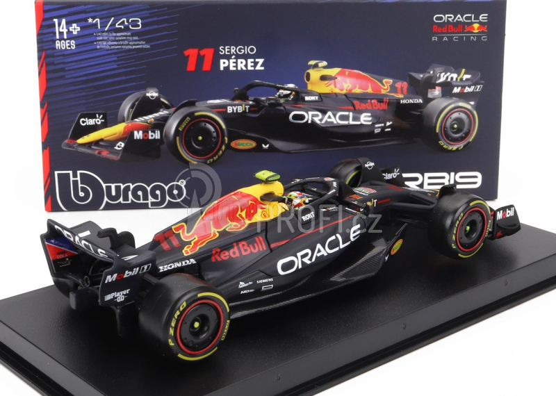 Bburago Red bull F1 Rb19 Team Oracle Red Bull Racing N 11 1:43, tmavě modrá