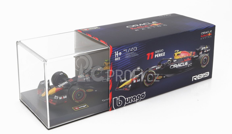 Bburago Red bull F1 Rb19 Team Oracle Red Bull Racing N 11 1:43, tmavě modrá