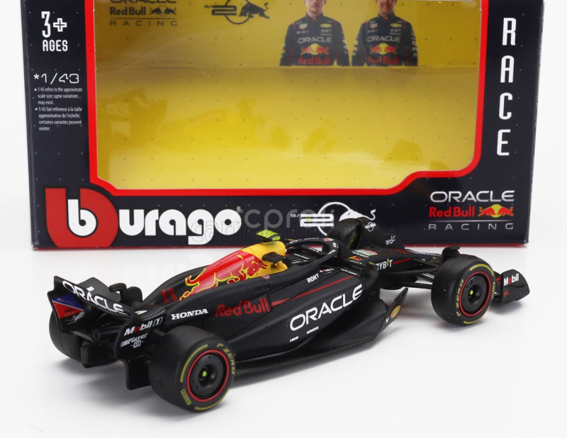 Bburago Red bull F1  Rb20 Team Oracle Red Bull Racing N 11 Season 2024 Sergio Perez 1:43 Modrá Žlutá Červená