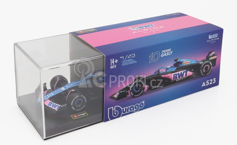 Bburago Renault F1 A523 Team Bwt Alpine F1 N 10 1:43, modrá