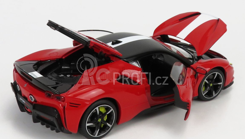 Bburago Signature Ferrari SF90 Stradale Assetto Fiorano 1:18 červená