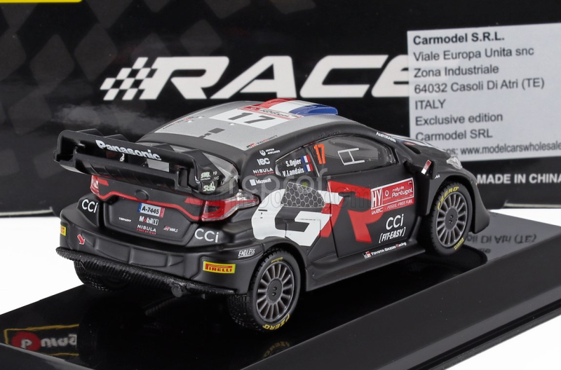 Bburago Toyota Yaris Gr Rally1 Hybrid Team Toyota Gazoo Racing Wrt (night Version) N 17 Rally 2024 Sebastien Ogier - Vincent Landais 1:43 Black