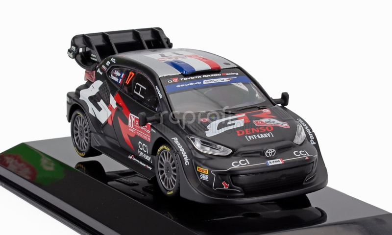 Bburago Toyota Yaris Gr Rally1 Hybrid Team Toyota Gazoo Racing Wrt (night Version) N 17 Rally 2024 Sebastien Ogier - Vincent Landais 1:43 Black