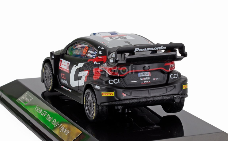 Bburago Toyota Yaris Gr Rally1 Hybrid Team Toyota Gazoo Racing Wrt (night Version) N 69 Rally 2024 Kalle Rovanpera - Jonne Halttunen 1:43 Black
