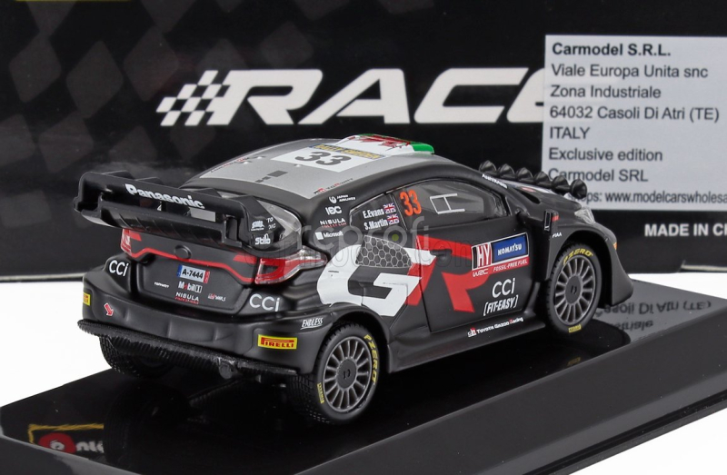 Bburago Toyota Yaris Gr Rally1 Team Gazoo Racing Wrt (night Version) N 33 Rally 2024 Elfyn Evans - Scott Martin 1:43 Black