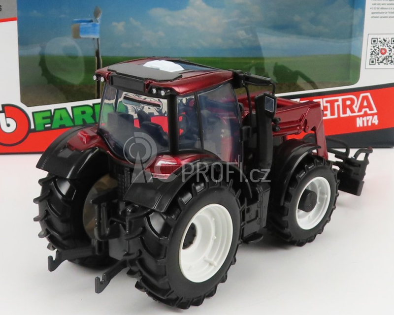 Bburago Valtra N174 Tractor 2017 1:32 Červená Černá