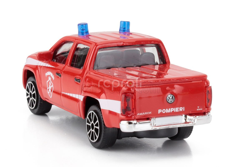 Bburago Volkswagen Amarok Pick-up Vigili Del Fuoco 2019 1:43 Červená Bílá