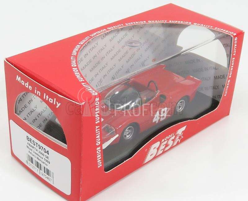 Best-model Abarth 2000 Se 2nd N 49 Mont Ventoux 1969 A.merzario 1:43 Red