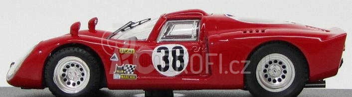 Best-model Alfa romeo 33.2 Coupe N 38 Test Le Mans 1968 Gosselin - Trosch 1:43 Red