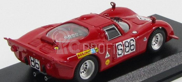 Best-model Alfa romeo 33.2 Coupe N 86 Nurburgring 1969 Vaccarella - De Adamich 1:43 Red