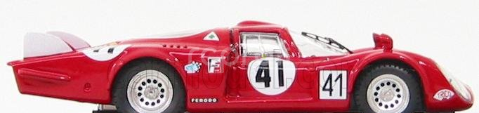 Best-model Alfa romeo 33.2 Lm N 41 24h Le Mans 1968 Baghetti - Vaccarella 1:43 Červená Bílá