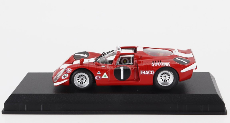 Best-model Alfa romeo 33.2 N 1 Winner 6h Nova Lisboa 1970 Antonio Peixihno - Van Rooyen 1:43 Červená Bílá