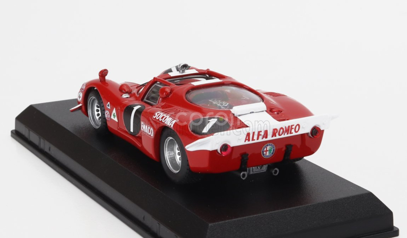Best-model Alfa romeo 33.2 N 1 Winner 6h Nova Lisboa 1970 Antonio Peixihno - Van Rooyen 1:43 Červená Bílá