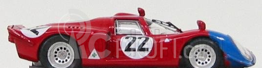 Best-model Alfa romeo 33.2 N 22 Parigi 1968 Pilette - Slotemaker 1:43 Red