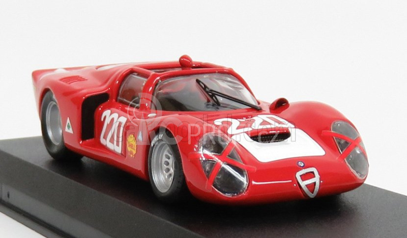 Best-model Alfa romeo 33.2 N 220 Targa Florio 1968 Vaccarella - Schutz 1:43 Red