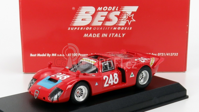 Best-model Alfa romeo 33.2 N 248 Targa Florio 1969 Pinto - Alberti 1:43 Red