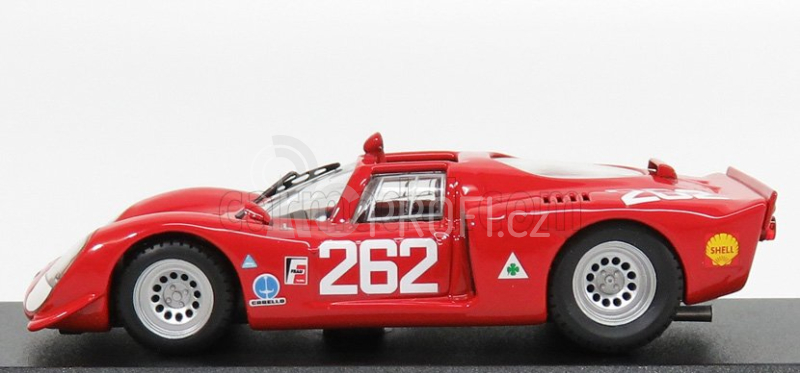 Best-model Alfa romeo 33.2 N 262 Targa Florio 1969 Vaccarella - De Adamich 1:43 Red