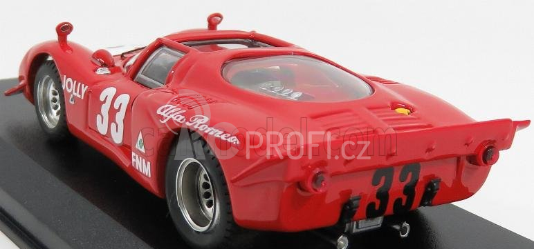 Best-model Alfa romeo 33.2 N 33 Winner 3h Rio De Janeiro 1969 C.pace 1:43 Červená Bílá