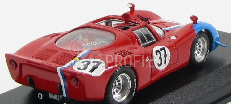 Best-model Alfa romeo 33.2 N 37 Test 24h Le Mans 1968 Gosselin - Trosch 1:43 Červená Modrá