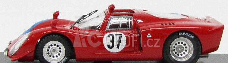 Best-model Alfa romeo 33.2 N 37 Test 24h Le Mans 1968 Gosselin - Trosch 1:43 Červená Modrá