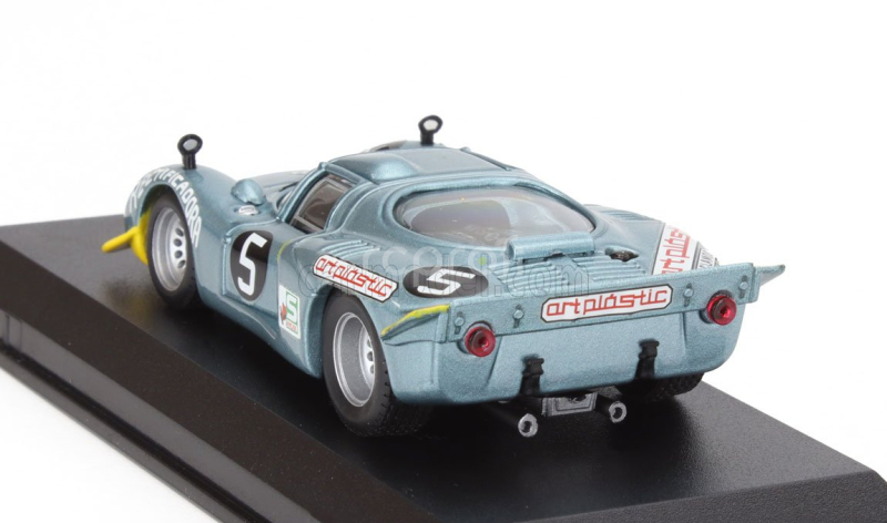 Best-model Alfa romeo 33.2 N 5 Circuito De Restinga 1974 Santos Peras 1:43 Světle Modrá Žlutá
