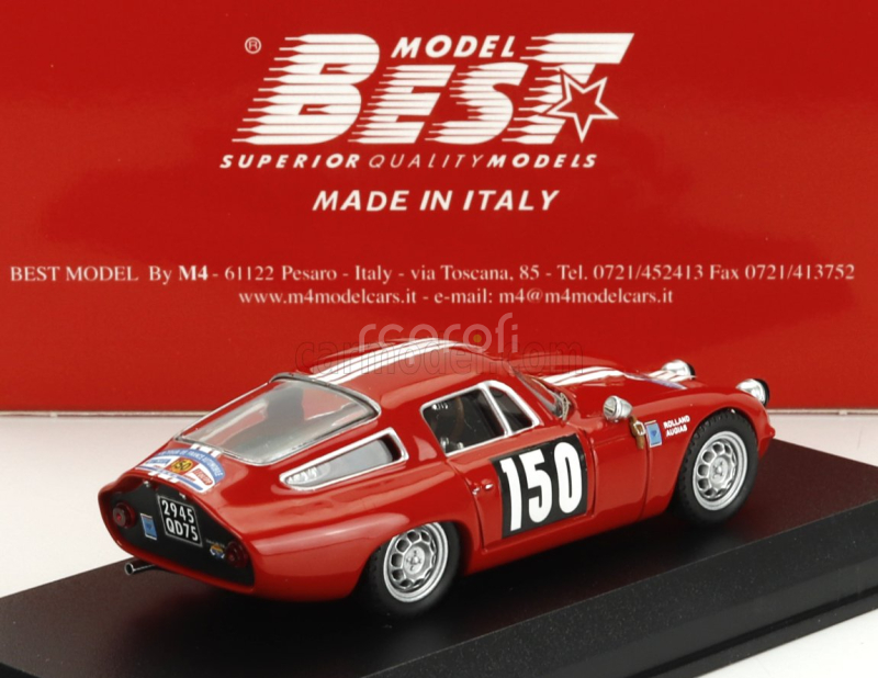 Best-model Alfa romeo Giulia Tz N 150 Tour De France 1964 Jean Rolland - Gabriel Augias 1:43 Red