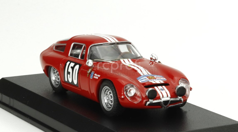 Best-model Alfa romeo Giulia Tz N 150 Tour De France 1964 Jean Rolland - Gabriel Augias 1:43 Red