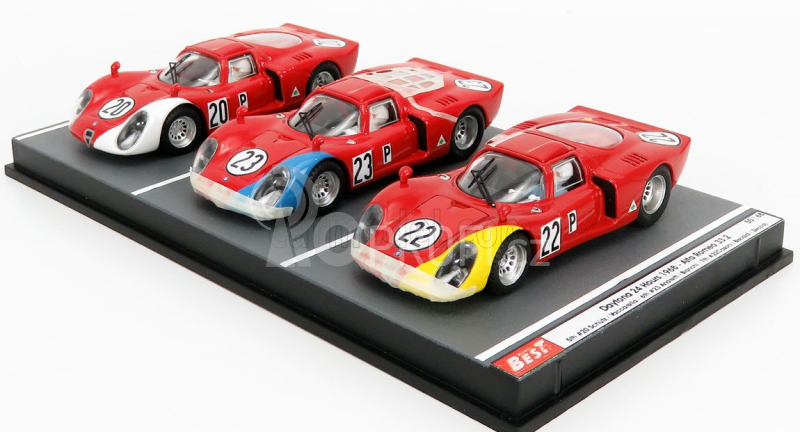 Best-model Alfa romeo Set 3x 33.2 N 20 N 23 N 22 1:43, červená