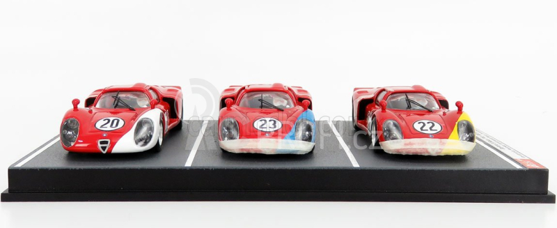 Best-model Alfa romeo Set 3x 33.2 N 20 N 23 N 22 1:43, červená