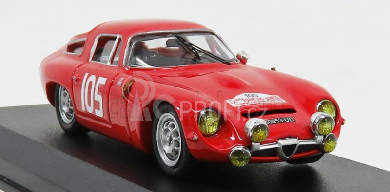 Best-model Alfa romeo Tz1 N 105 2nd Rally Tour De Corse 1964 Rolland - G.augias 1:43 Red