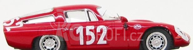 Best-model Alfa romeo Tz1 N 152 Targa Florio 1970 Giugno - Sutera 1:43 Red