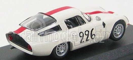 Best-model Alfa romeo Tz1 N 226 Mont Ventoux 1964 Ramu - Caccia 1:43 Bílá Červená