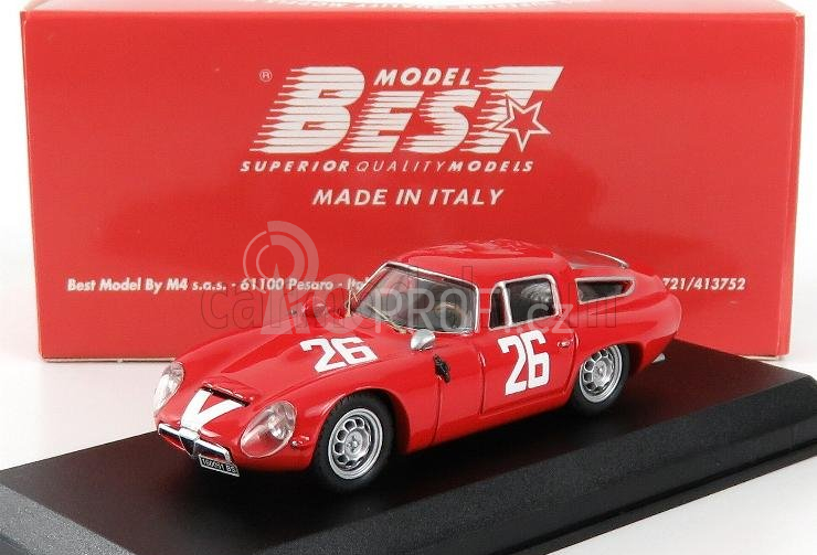 Best-model Alfa romeo Tz1 N 26 1000km Monza 1965 Pianta - Sala 1:43 Red
