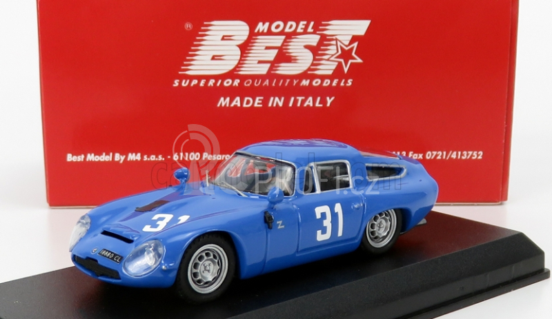 Best-model Alfa romeo Tz1 N 31 1000km Monza 1965 Panepinto - Facetti 1:43 Blue