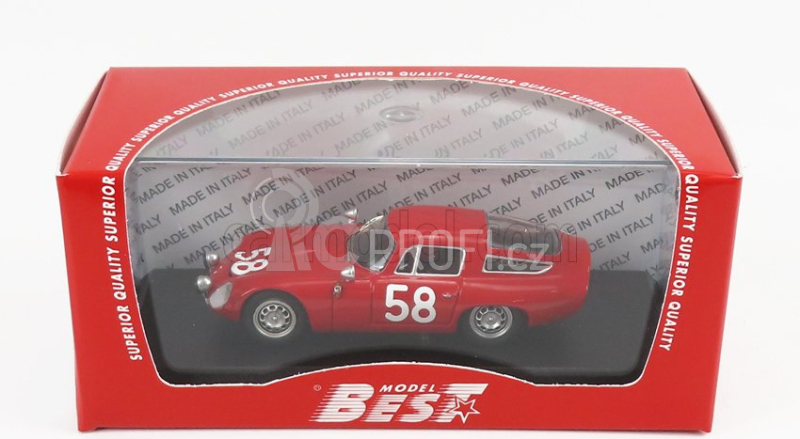 Best-model Alfa romeo Tz1 N 58 Targa Florio 1964 Bussinello - Todaro 1:43 Red