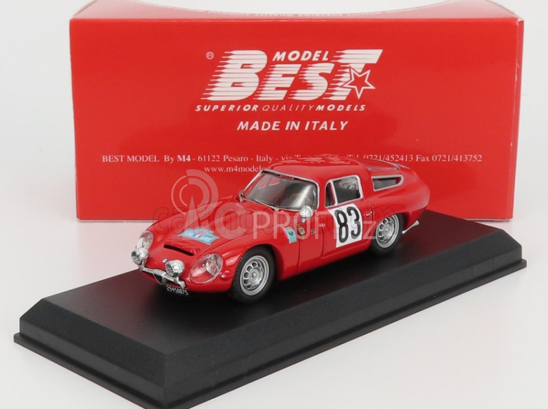 Best-model Alfa romeo Tz1 N 83 Winner Coupe Des Alpes 1964 G.augias 1:43 Red