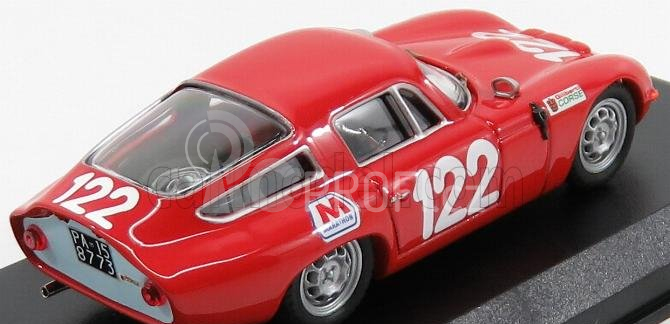 Best-model Alfa romeo Tz1 Scuderia Pagaso N 122 Targa Florio 1966 Lo Piccolo - Sutera 1:43 Red