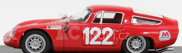 Best-model Alfa romeo Tz1 Scuderia Pagaso N 122 Targa Florio 1966 Lo Piccolo - Sutera 1:43 Red