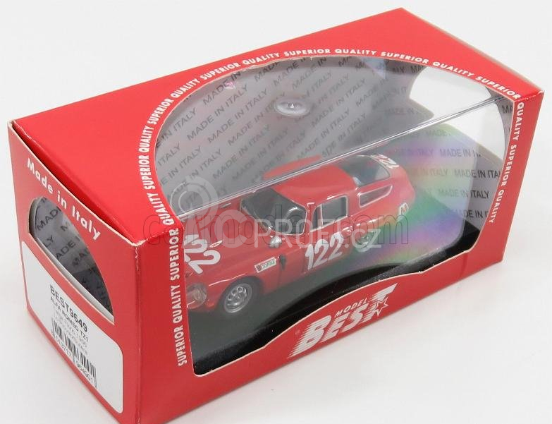 Best-model Alfa romeo Tz1 Scuderia Pagaso N 122 Targa Florio 1966 Lo Piccolo - Sutera 1:43 Red