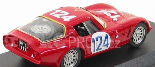 Best-model Alfa romeo Tz2 N 124 Targa Florio 1967 Sangri-la - Federico 1:43 Red
