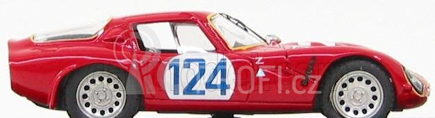 Best-model Alfa romeo Tz2 N 124 Targa Florio 1967 Sangri-la - Federico 1:43 Red