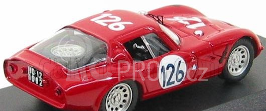 Best-model Alfa romeo Tz2 N 126 Targa Florio 1966 Pinto - Todaro 1:43 Red