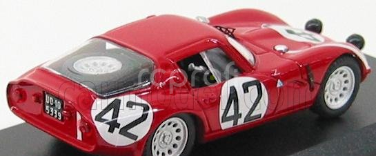 Best-model Alfa romeo Tz2 N 42 24h Le Mans 1965 Zuccoli - Geky 1:43 Red