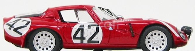 Best-model Alfa romeo Tz2 N 42 24h Le Mans 1965 Zuccoli - Geky 1:43 Red
