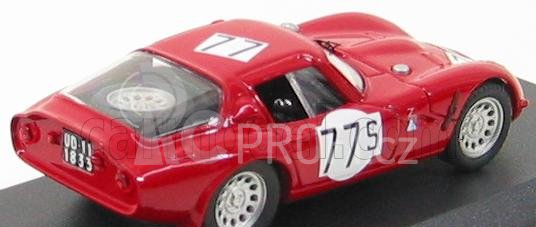 Best-model Alfa romeo Tz2 N 77 Nurburgring 1966 L.bianchi - H.schultz 1:43 Red