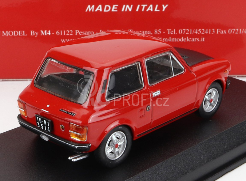 Best-model Autobianchi A112 Abarth Ii Serie 1973 1:43 Červená Černá