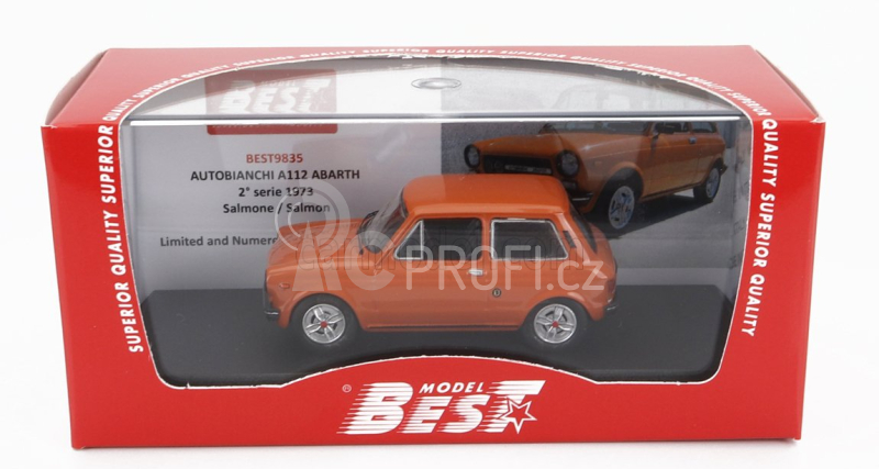 Best-model Autobianchi A112 Abarth Ii Serie 1973 1:43 Salmon