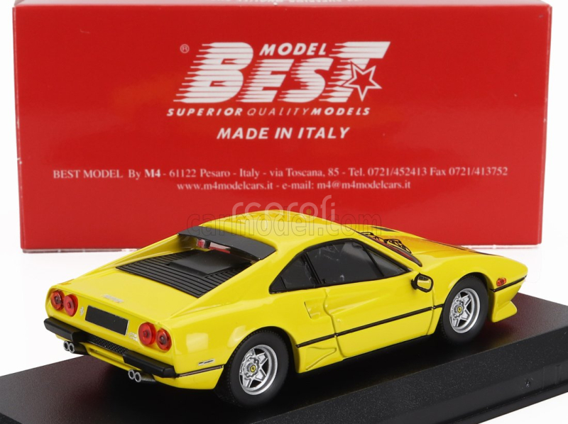 Best-model Ferrari 208 Gtb Turbo 1980 1:43 Žlutá