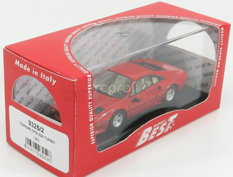 Best-model Ferrari 208 Gtb Turbo 1982 1:43 Red